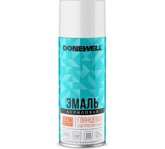 Изображение товара Эмаль универсальная акриловая DONEWELL RAL 9003 белая глянцевая DW-A9003