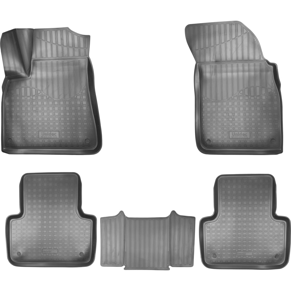 Салонные коврики для Audi Q7 4M 3D 2015 5 мест UNIDEC