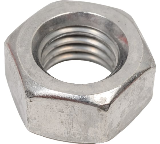 Изображение товара Шестигранная гайка STARFIX М12, нержавеющая сталь, DIN 934, 10 шт. SMZ1-85222-10