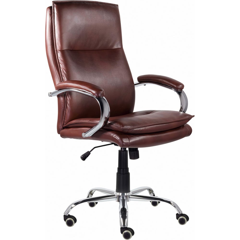 Изображение товара Офисное кресло BRABIX PREMIUM Cuba EX-542 из экокожи коричневого цвета