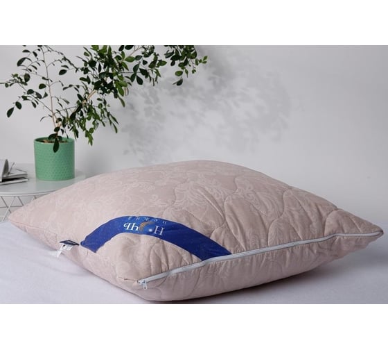 Изображение товара Стеганая подушка Ночь нежна поплин, верблюжья шерсть, 48x68, компрессионная 4660056144736