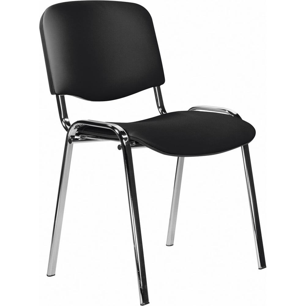 Изображение товара Стул Staff Iso Lite хром, кожзам черный (Z-11) CF-008 532567