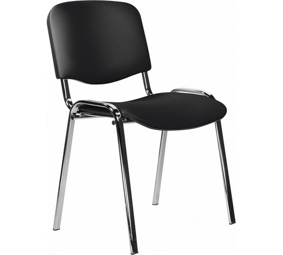 Изображение товара Стул Staff Iso Lite хром, кожзам черный (Z-11) CF-008 532567