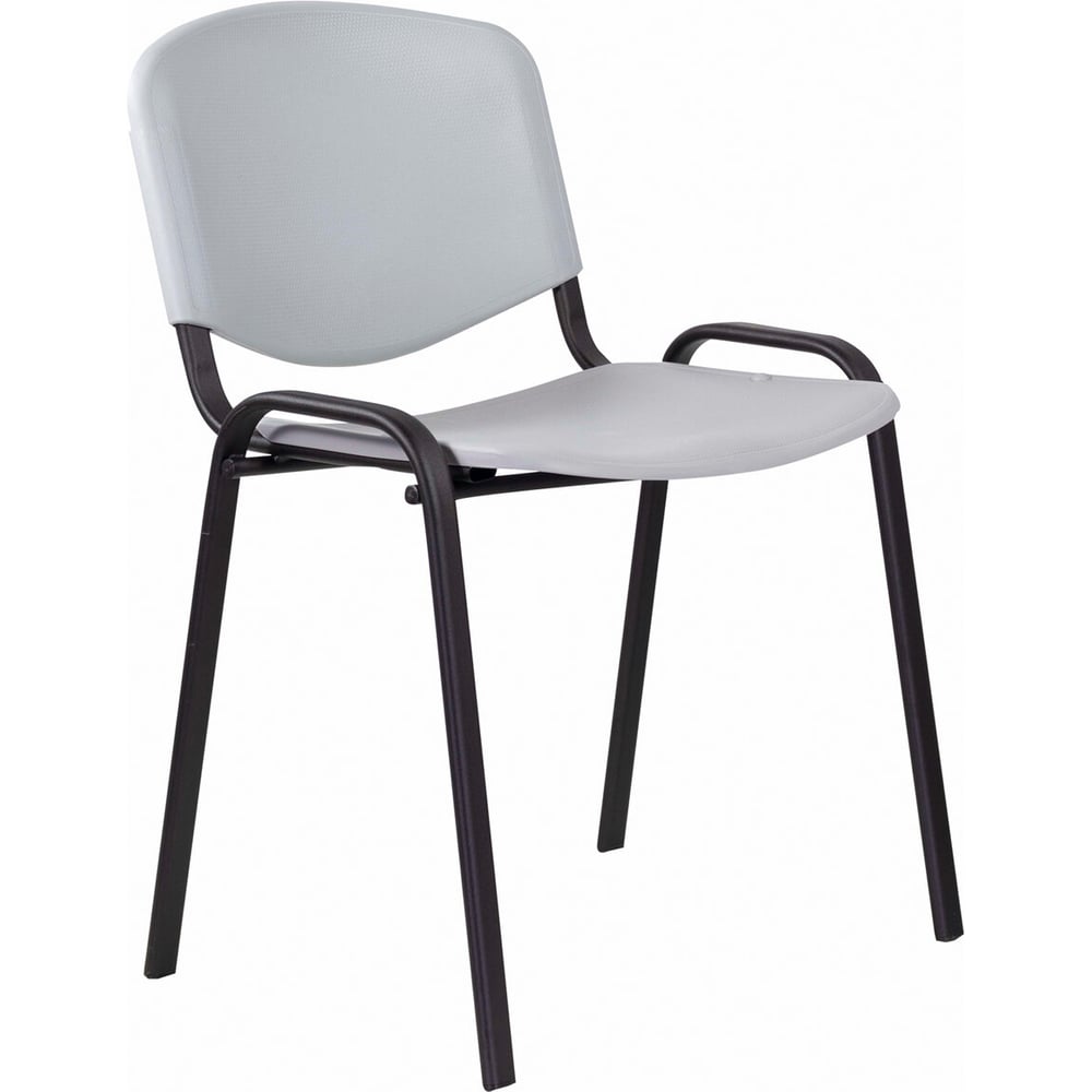 Изображение товара Стул Staff Iso Plast черный с серым пластиком, классический дизайн