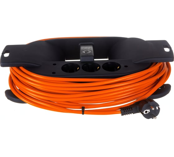 Изображение товара Удлинитель на каучуковой рамке Gigant Professional PEC-016 ПВС 3х1,5 3500Вт 3 розетки 15м 80046