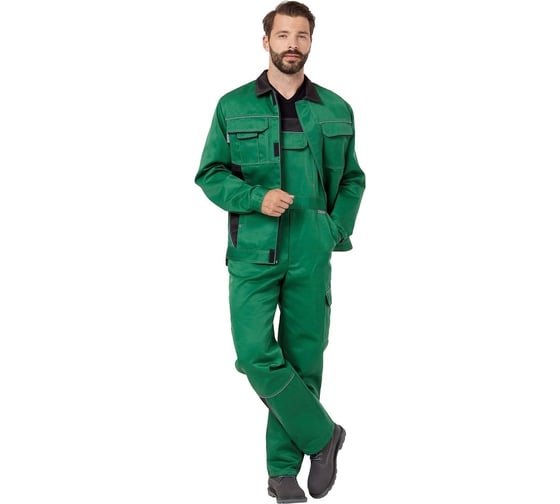 Изображение товара Костюм Эксперт Спецодежда Страйк 2, зеленый/черный, р. 60-62, рост 194-200 6446000060318