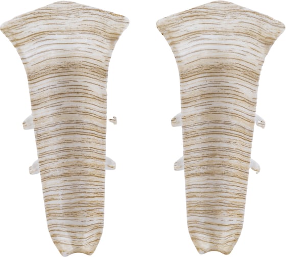 Изображение товара Внутренний угол для плинтуса IDEAL Классик 70 мм, 252 ясень белый К-П70-В-Ф2 252 ЯСН БЕЛ