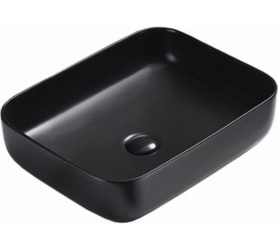 Изображение товара Накладная раковина Azario AZ-78109MB 500х390х130 мм, матовый черный 00078148