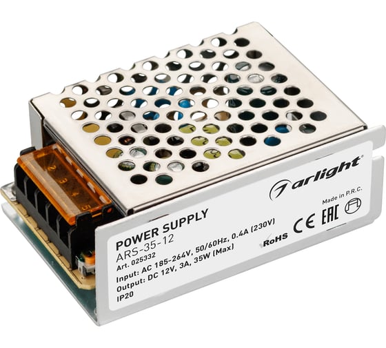 Изображение товара Блок питания Arlight ARS-35-12 025332