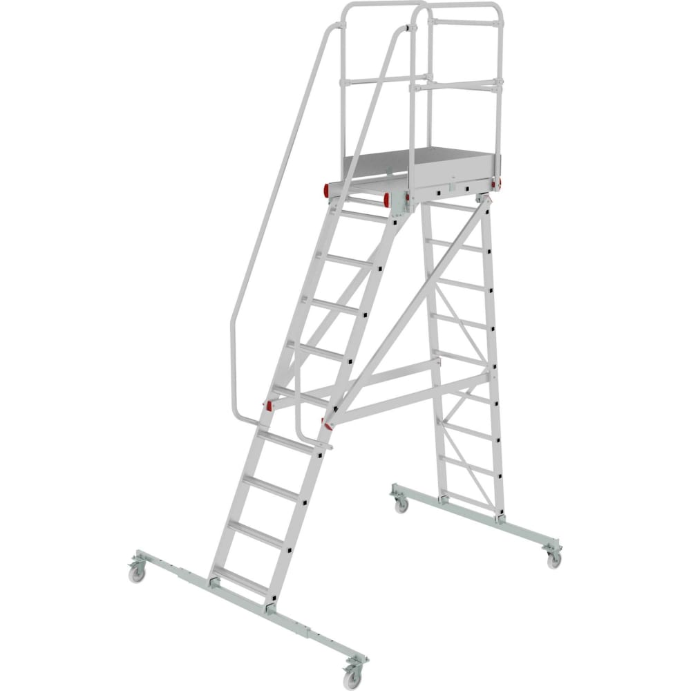 Передвижная односторонняя лестница-подмости Новая Высота рабочие подмости новая высота