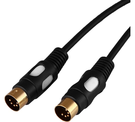 Изображение товара Кабель REXANT DIN 5 Pin - DIN 5 Pin 1,5 м Gold 17-2522