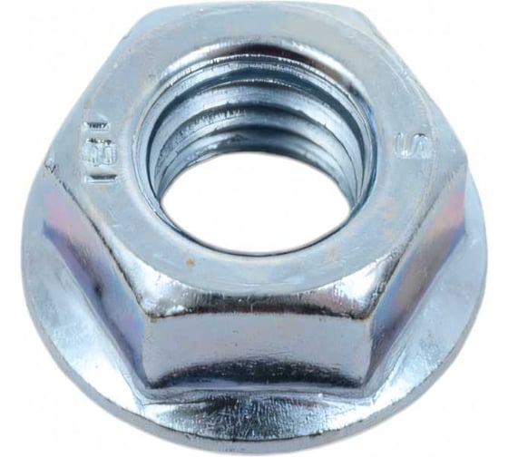 Изображение товара Гайка с фланцем STARFIX М8, цинк, класс прочности 6, DIN 6923, 500 шт. SMC3-66043-500