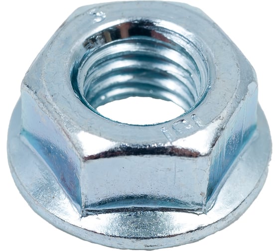 Изображение товара Гайка с фланцем STARFIX М8, цинк, класс прочности 6, DIN 6923, 5 шт. SMZ1-66043-5