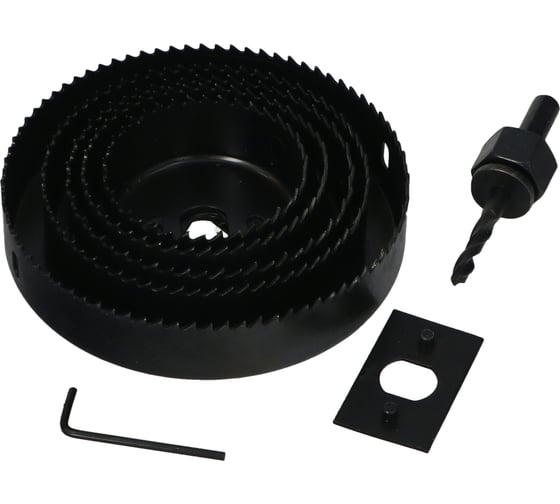 Изображение товара Пила кольцевая для дерева 8 предметов, 64 - 127 мм FASTER TOOLS 850