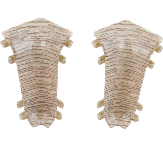 Изображение товара Внутренний угол для плинтуса IDEAL Классик 55 мм, 229 дуб латте К-П55-В-Ф2 229 дуб ЛАТ