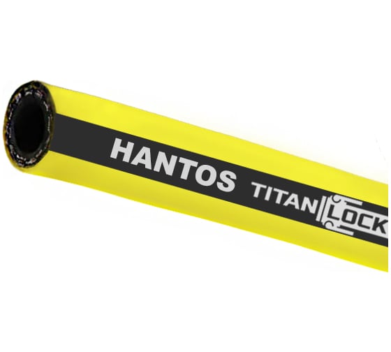 Изображение товара Рукав для воды и воздуха TITAN LOCK 1in, «HANTOS», желтый, внутр. диам. 25мм, 20bar, TL025HS 5 м TL025HS_5