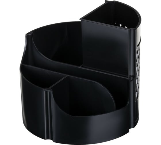 Изображение товара Подставка-органайзер Staff Basic 120x120x110 мм, 5 отделений, черная 77 237949