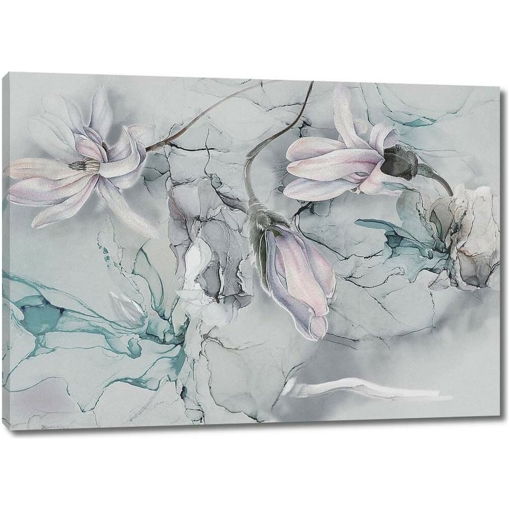 Изображение товара Картина Первое ателье Цветы и флюид арт 80x58 на холсте современный дизайн