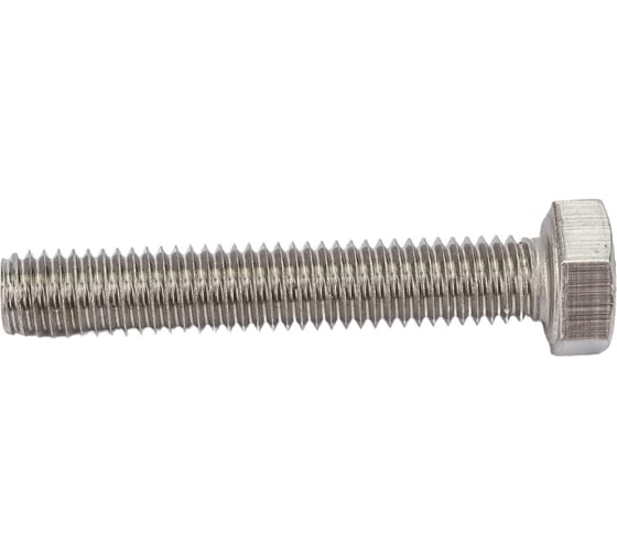 Изображение товара Болт с шестигранной головкой ВИРТУОЗ 5x30 мм, DIN 933, нержавеющая сталь А2, 4 шт. 35800