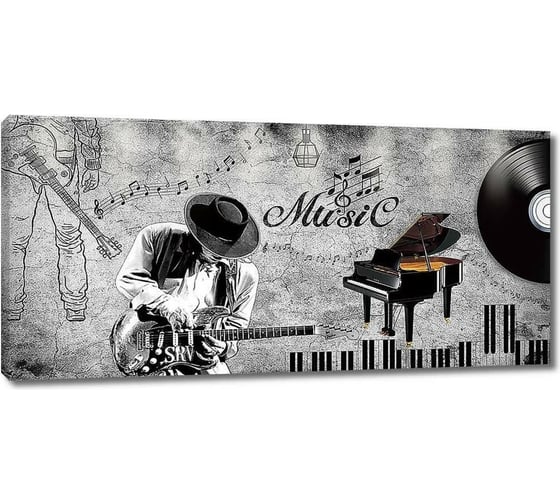 Изображение товара Картина Первое ателье "Соло на гитаре" 60x29 ШxВ ps95057-3