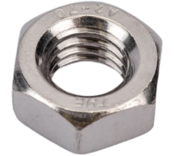 Изображение товара Шестигранная гайка ВИРТУОЗ M8, DIN 934, нержавеющая сталь А2, 4 шт. 35992