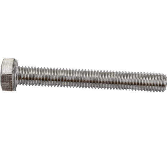 Изображение товара Болт с шестигранной головкой ВИРТУОЗ 8x60 мм, DIN 933, нержавеющая сталь А2, 2 шт. 35961