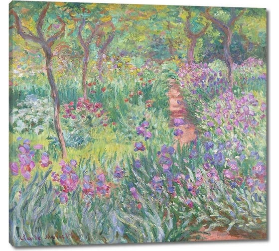 Изображение товара Картина Первое ателье репродукция "Сад с ирисами в Живерни" 60x57 ШxВ ps110966-3