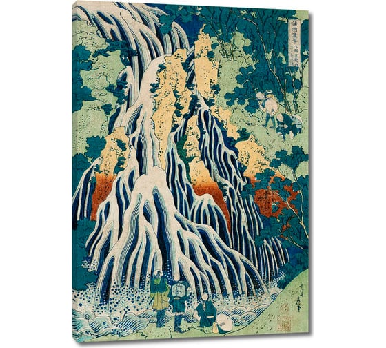 Изображение товара Картина Первое ателье репродукция "Шимоцуке Куроками-Яма Курифури-но Таки" 60x86 ШxВ ps144257-3