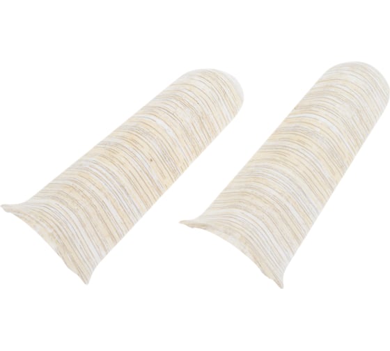 Изображение товара Наружный угол для плинтуса IDEAL Классик 85 мм, 252 ясень белый К-П85-Нк-Ф2 252 ЯСН БЕЛ