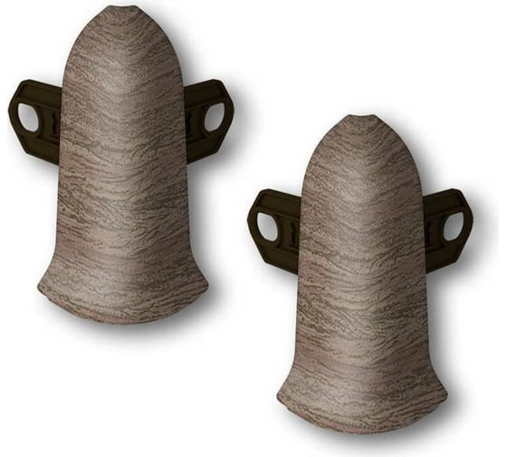 Изображение товара Наружный угол для плинтуса IDEAL Классик 85 мм, 292 орех миланский К-П85-Нк-Ф2 292 ОРХ МИЛ