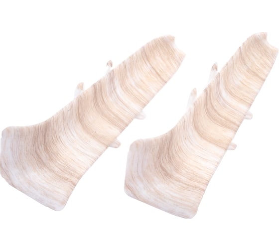 Изображение товара Внутренний угол для плинтуса IDEAL Классик 85 мм, 267 клен белый К-П85-В-Ф2 267 КЛН БЕЛ