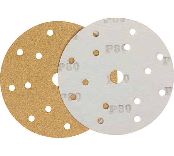 Изображение товара Шлифовальный круг на липучке 150 мм, Р80, 10 шт Totflex 4631163838931