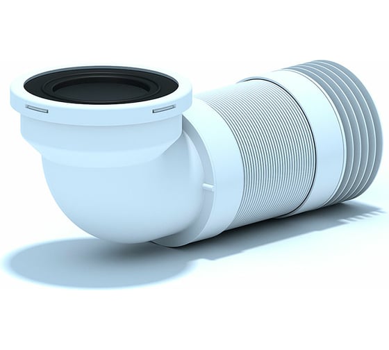 Изображение товара Гибкий удлинитель для унитаза АНИ Пласт угол 90 короткий K719R