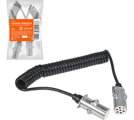 Изображение товара Кабель прицепа 4.5 м, 24 В, тип-S 7 контактов Airline ATE-14