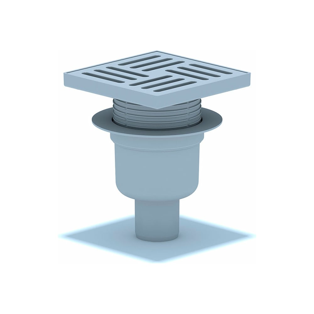 Изображение товара Трап АНИ Пласт вертикальный выпуск 50 регулируемый с решеткой 15x15