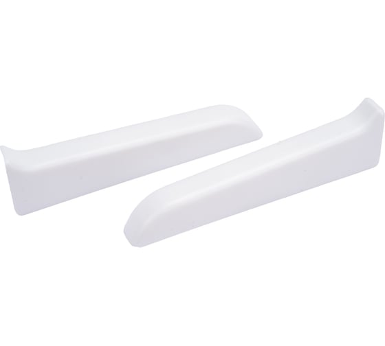 Изображение товара Торцевые заглушки для плинтуса IDEAL Классик 85 мм, 001 белый К-П85-Тп-Ф1 001 БЕЛ