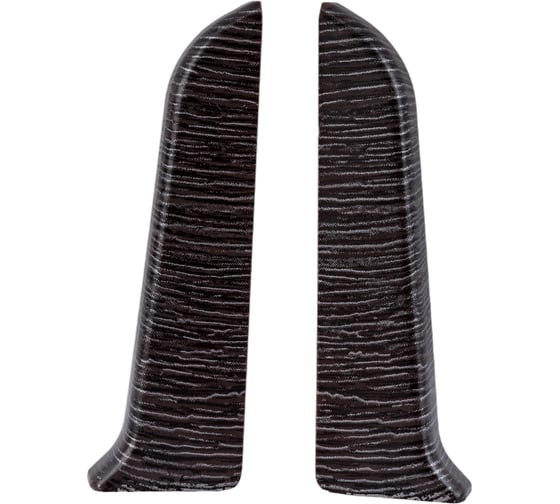 Изображение товара Торцевые заглушки для плинтуса IDEAL Классик 70 мм, 303 Венге темный К-П70-Тп-Ф1 303 ВНГ ТЕМ