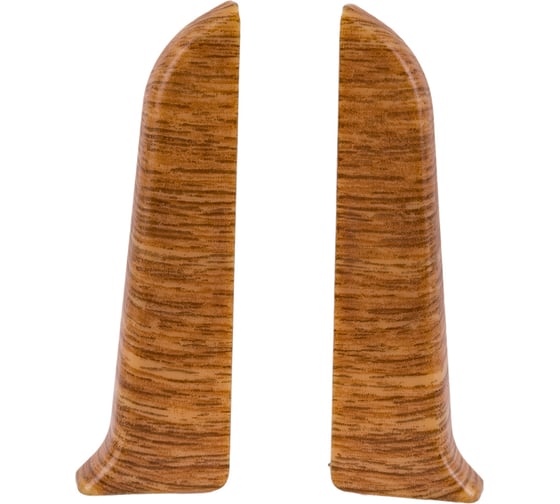 Изображение товара Торцевые заглушки для плинтуса IDEAL Классик 70 мм, 217 дуб темный К-П70-Тп-Ф1 217 дуб ТЕМ