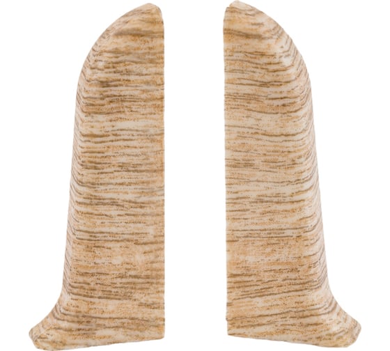 Изображение товара Торцевые заглушки для плинтуса IDEAL Классик 55 мм, 218 дуб европейский К-П55-Тп-Ф1 218 дуб ЕВП