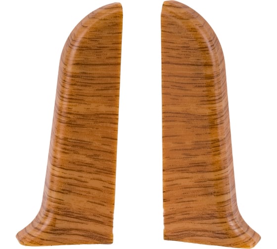 Изображение товара Торцевые заглушки для плинтуса IDEAL Классик 55 мм, 217 дуб темный К-П55-Тп-Ф1 217 дуб ТЕМ