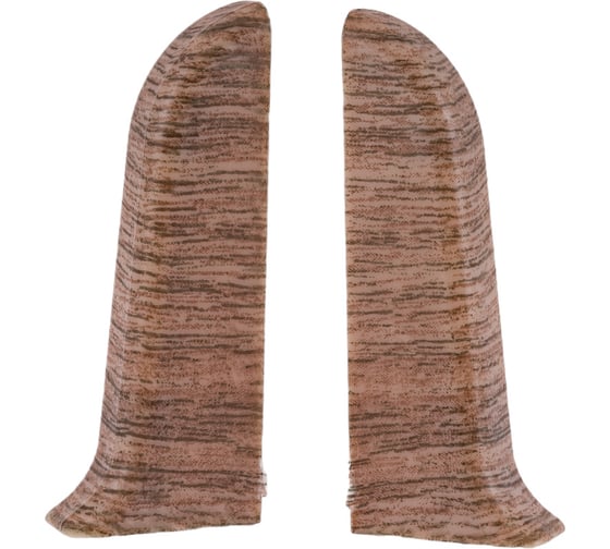 Изображение товара Торцевые заглушки для плинтуса IDEAL Классик 55 мм, 205 дуб капучино К-П55-Тп-Ф1 205 дуб КАП