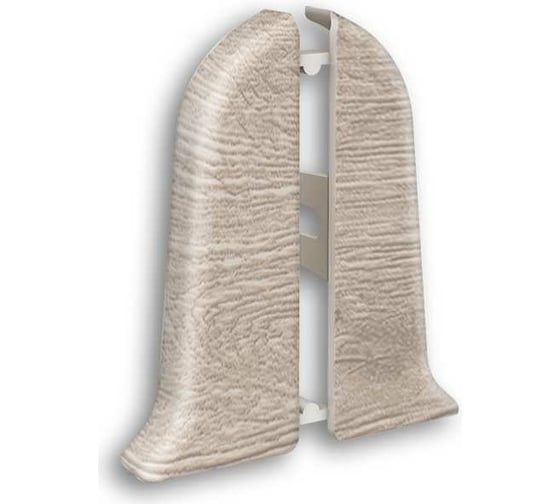 Изображение товара Торцевые заглушки для плинтуса IDEAL Классик 55 мм, 415 дуб палена К-П55-Тп-Ф1 415 дуб ПАЛ