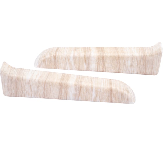 Изображение товара Торцевые заглушки для плинтуса IDEAL Классик 85 мм, 267 клен белый К-П85-Тп-Ф1 267 КЛН БЕЛ