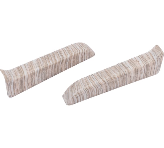 Изображение товара Торцевые заглушки для плинтуса IDEAL Классик 70 мм, 253 ясень серый К-П70-Тп-Ф1 253 ЯСН СЕР