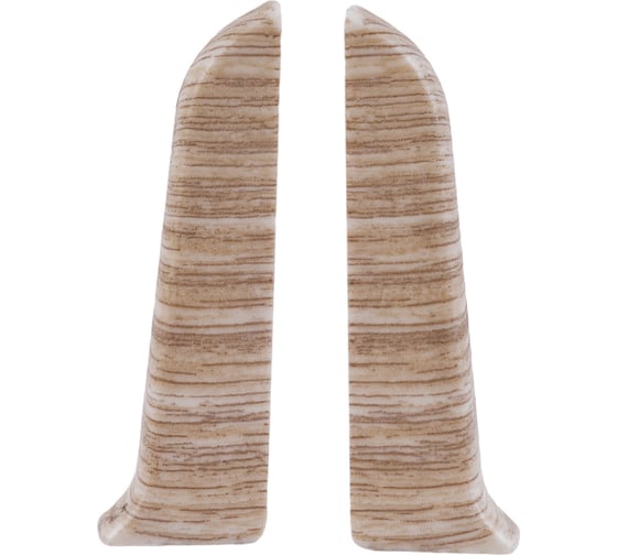 Изображение товара Торцевые заглушки для плинтуса IDEAL Классик 70 мм, 251 ясень К-П70-Тп-Ф1 251 ЯСН