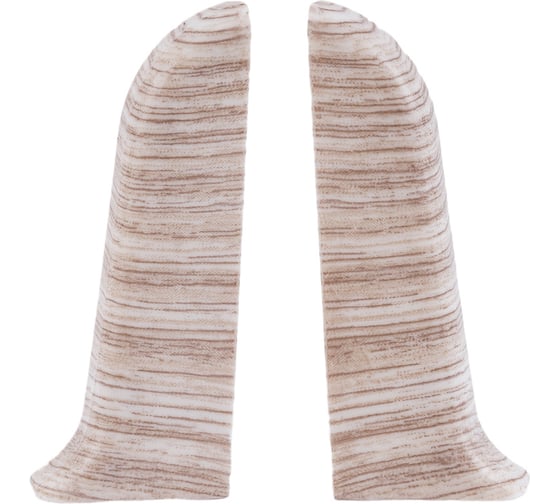 Изображение товара Торцевые заглушки для плинтуса IDEAL Классик 55 мм, 251 ясень К-П55-Тп-Ф1 251 ЯСН