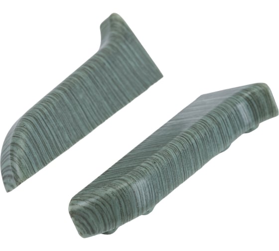 Изображение товара Торцевые заглушки для плинтуса IDEAL Классик 55 мм, 027 зеленый К-П55-Тп-Ф1 027 ЗЕЛ