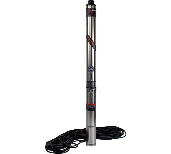 Изображение товара Скважинный многоступенчатый насос VERTON DW75/550V (550Вт,Qmax 35л/мин,Hmax 75м,d насоса 76мм,верх.забор) 01.13295.13324