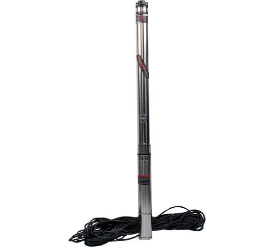 Изображение товара Скважинный многоступенчатый насос VERTON DW105/750V (750Вт,Qmax 35л/мин,Hmax 105м,d насоса 76мм,верх.забор) 01.13295.13325