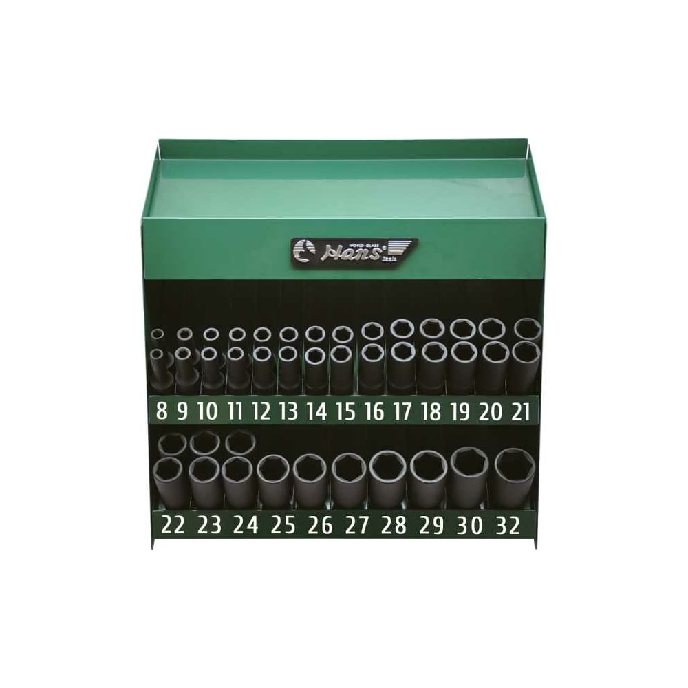Набор ударных длинных головок 41 шт, 1/2" HANS 9984H41